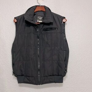 Vintage Roffe Quilted Vest Zip Jacket